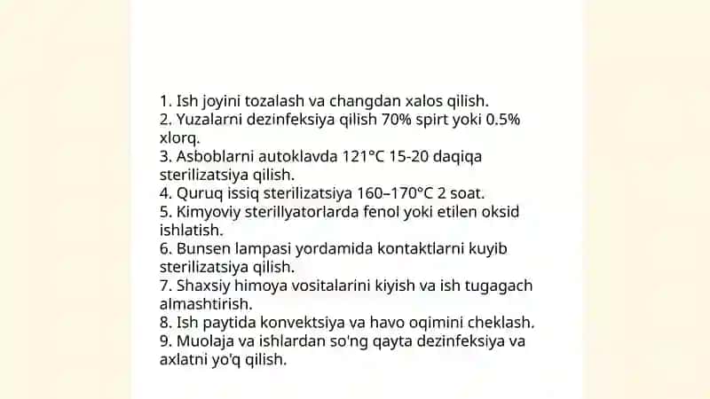 Aerob va anaerob bakteriyalarni sof hosilasi ajratish bosqichlari 4