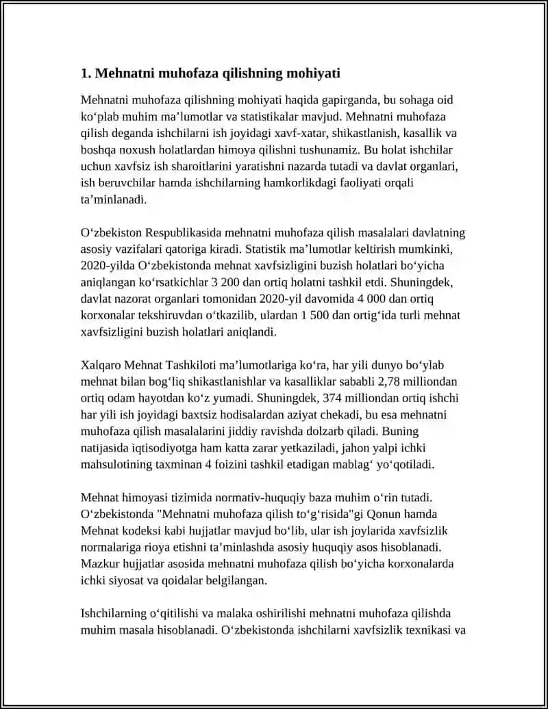 MEHNATNI MUHOFAZA QILISHDA JAMOA SHARTNOMALARI VA JAMOA KELISHUVLARINING AHAMIYATI 4