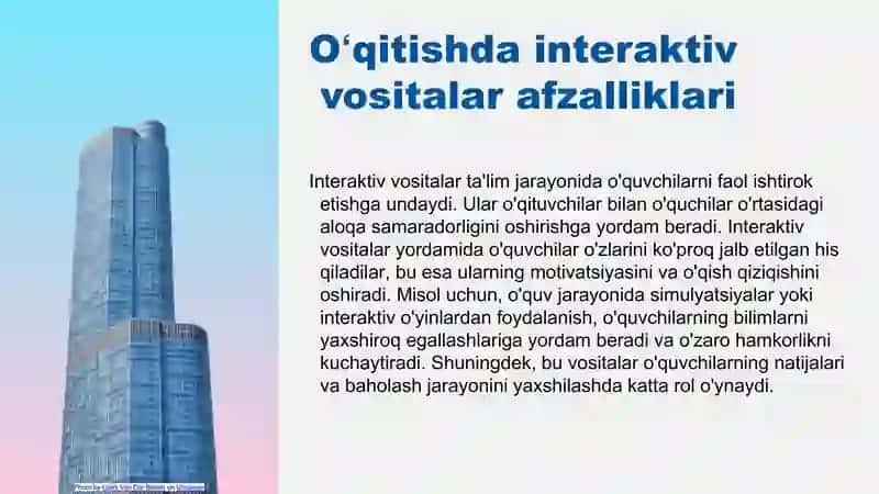 Taʼlim jarayonini tashkil etishda internet xizmatlaridab foydalanish 4