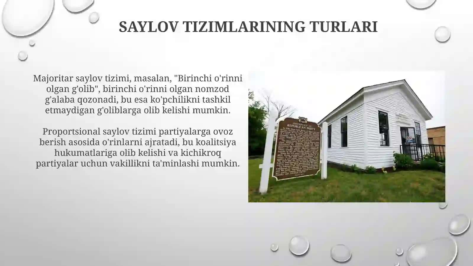 Demokratik saylov tizimining shakllanishi va rivojlanishi 4