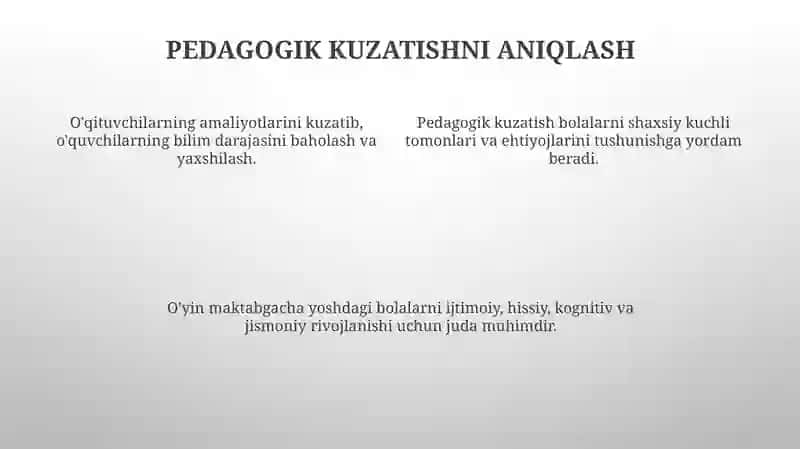 Bolalarning individual rivojlanishida pedagogik kuzatuv 4