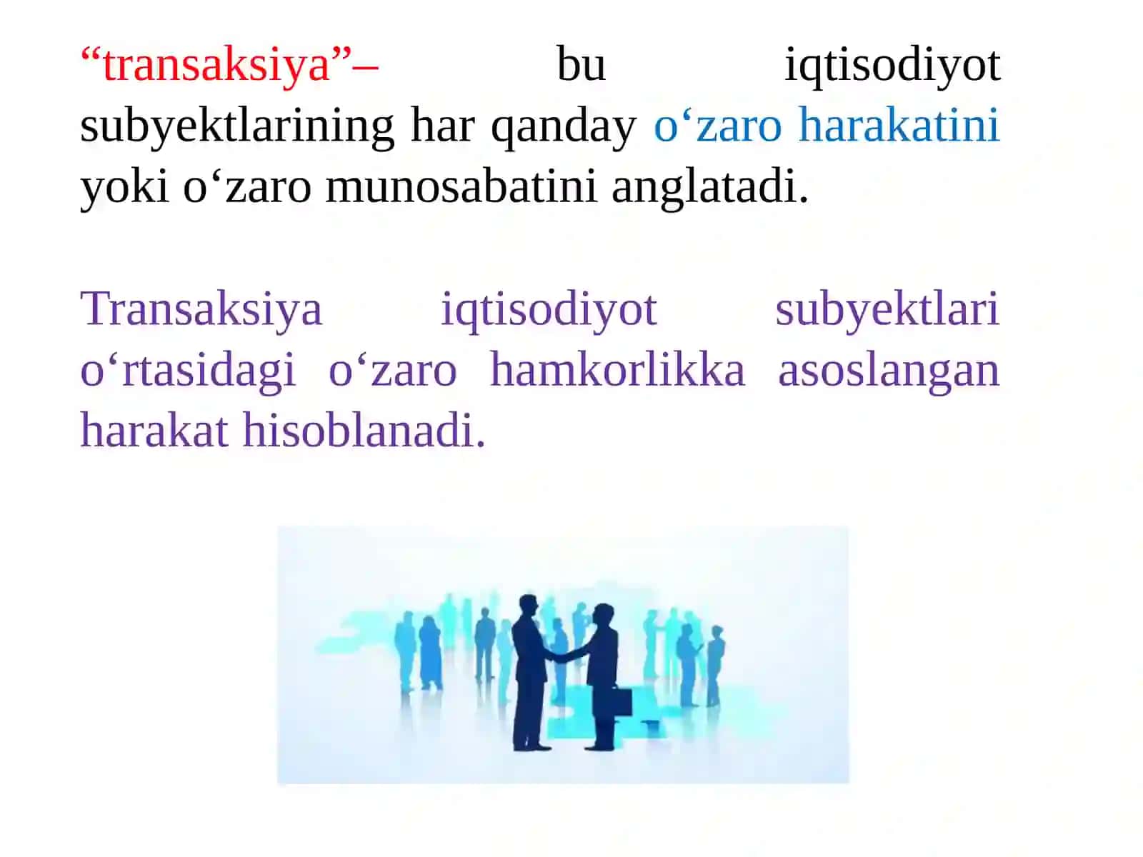 Transaksiya va transformatsiya harajatlari 4