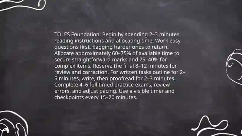 TOLES Foundation Exam Practice 4