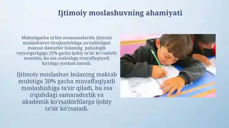 Maktabga psixologik tayyorgarlik mezonlari va muammolari 4