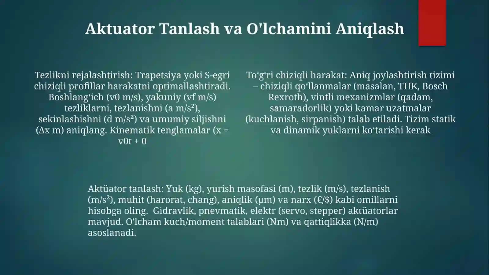 Qattiqjismning tekis parallel harakatida tezliklar plani qurish 4
