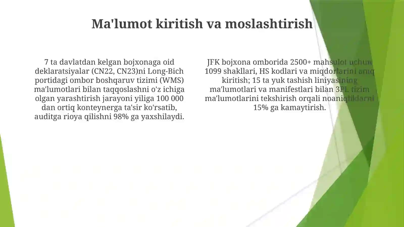 Bojxona omborlaridagi to'varlarni nazorat etish tartibi 4