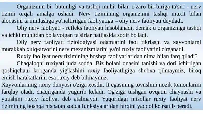 Oliy nerv faoliyati 4