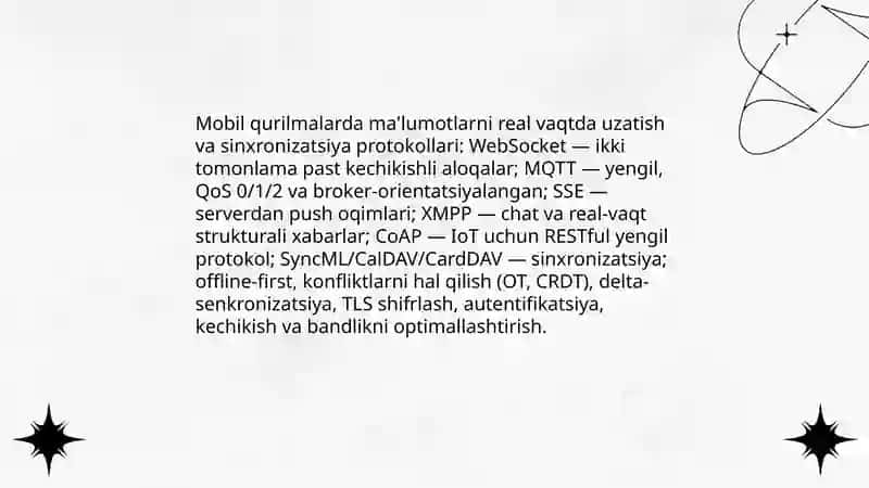 Mobil ilovalardan foydalanish texnologiyalari 4