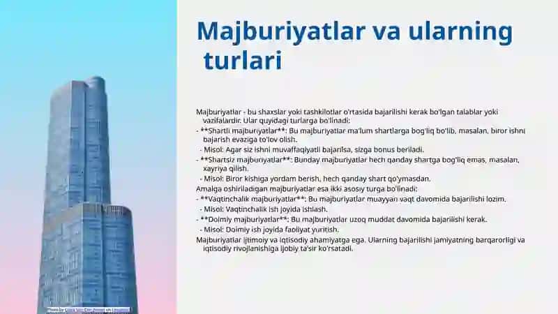 Majburiyatlarni Baholash 4