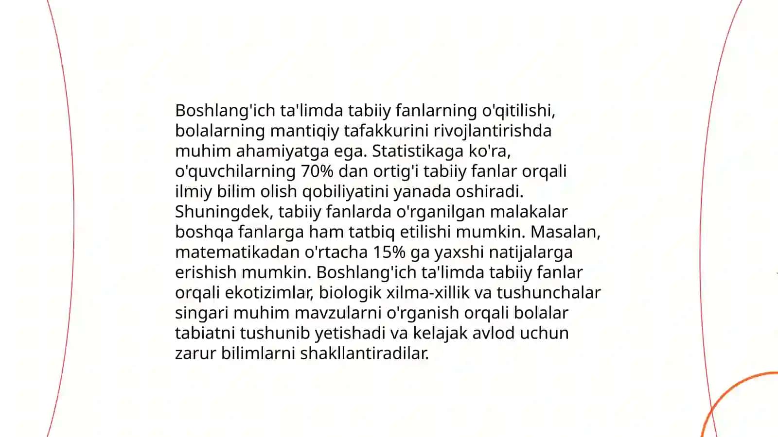 Boshlang'ich ta'limda tabiiy fanlarning shakllanishi va rivojlanishi 4