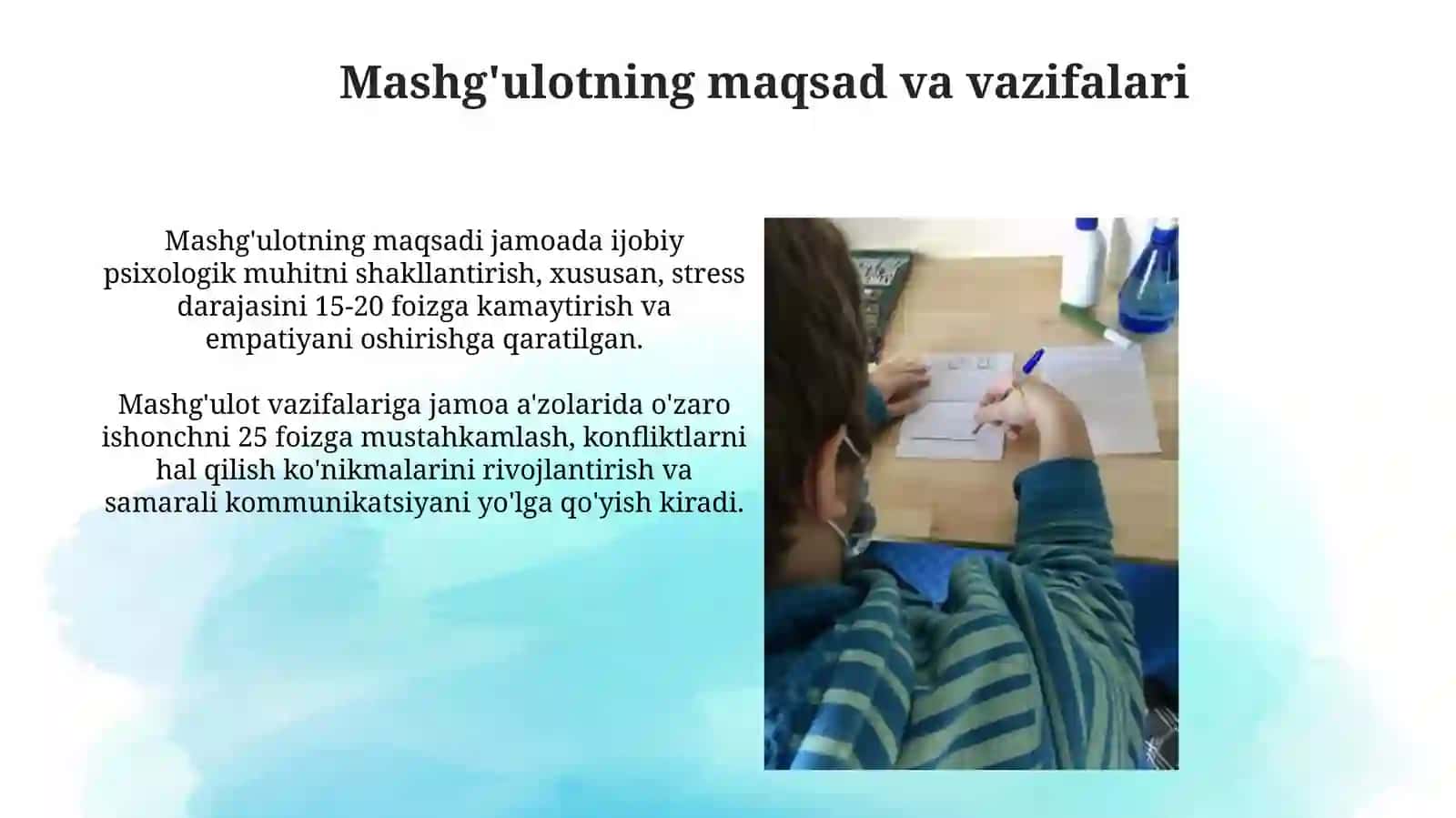 Psixologik iqlimni baholash va maqsadlar 4