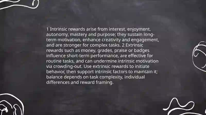 Rewards and punishments 4