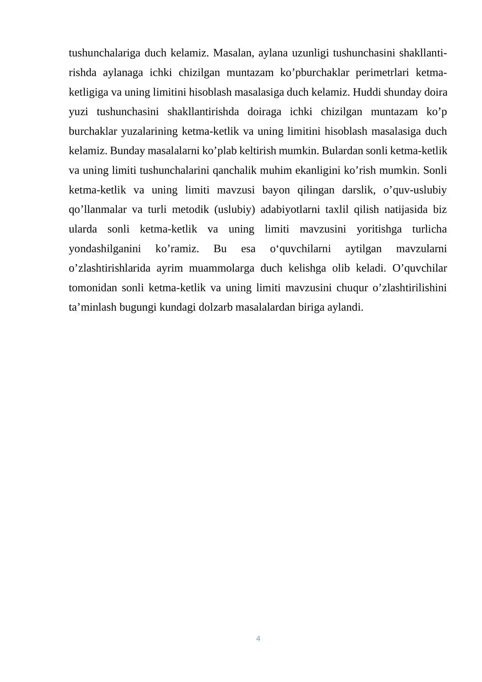 Limitlar haqida asosiy teoremalar 4