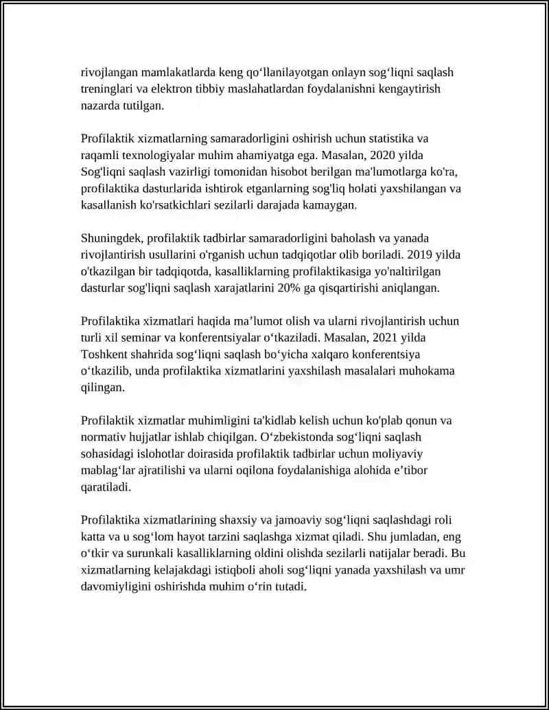 PROFILAKTIK XIZMAT 4