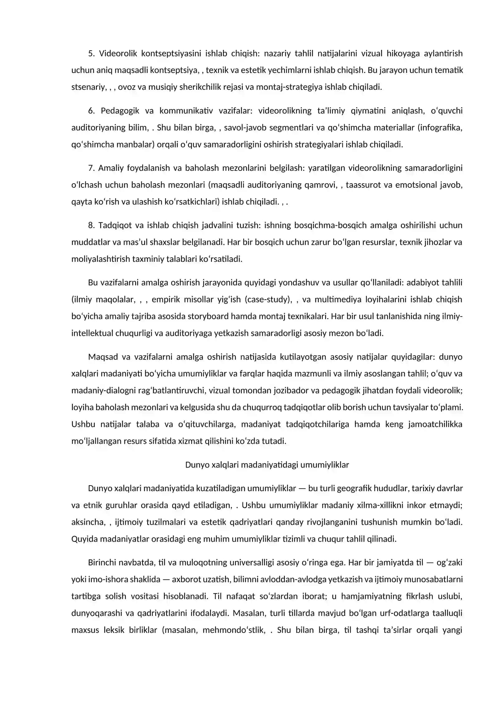 Dunyo xalqlari madaniyatidagi umumiylik va farqlar 4