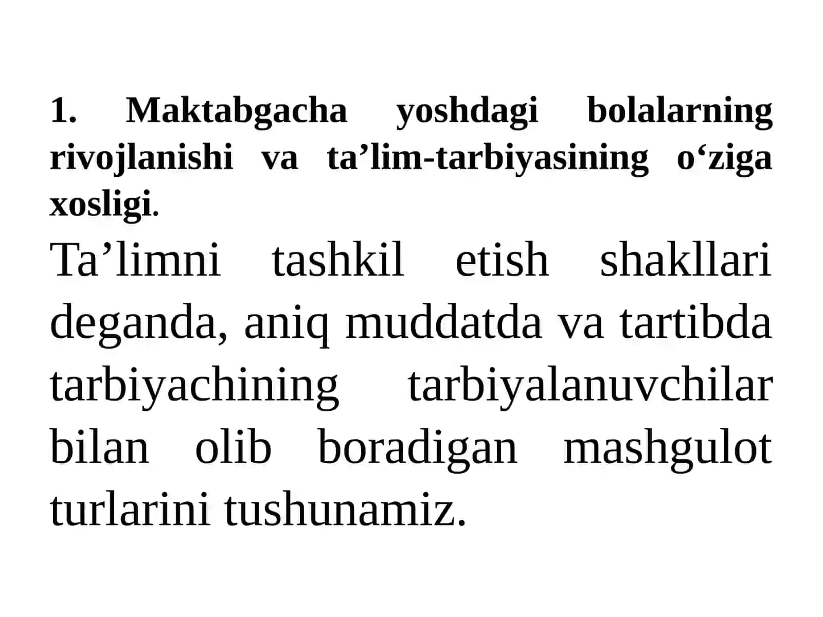 MAKTABGACHA YOSHDAGI BOLALARNING RIVOJLANISHI VA TA’LIM TARBIYASI 4