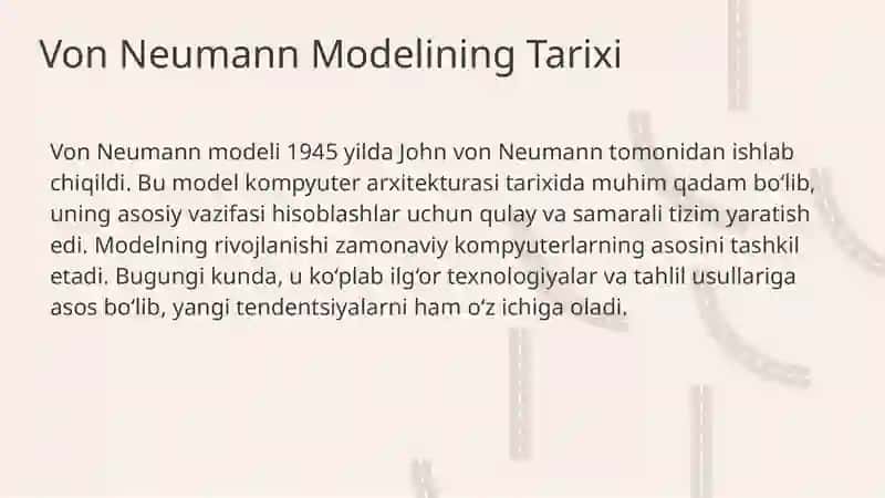 Kompyuter arxitekturasi: Von Neumann modeli 4