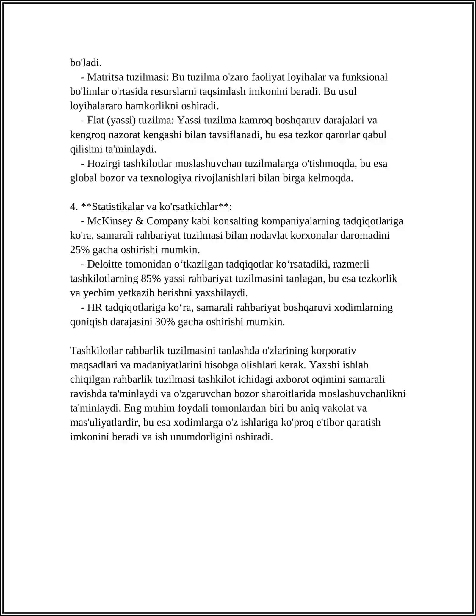 SHIRINLIK ISHLAB CHIQARUVCHI KORXONA STRUKTURASI 4