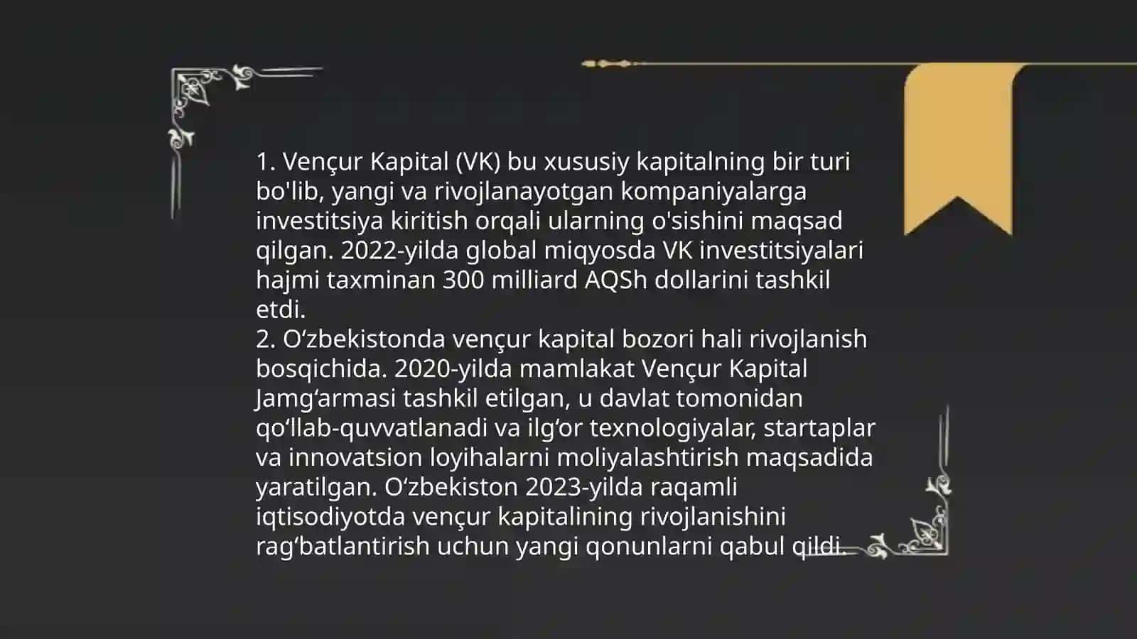 Innovatsion faoliyatni moliyalashtirish shakllari 4