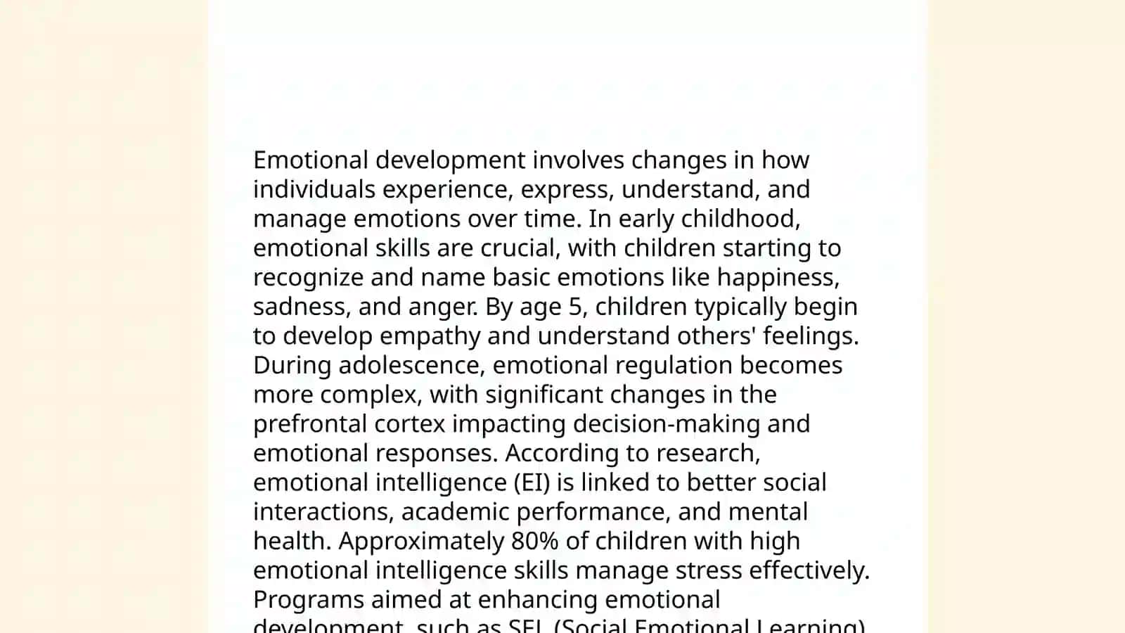 Laws of mental development 4