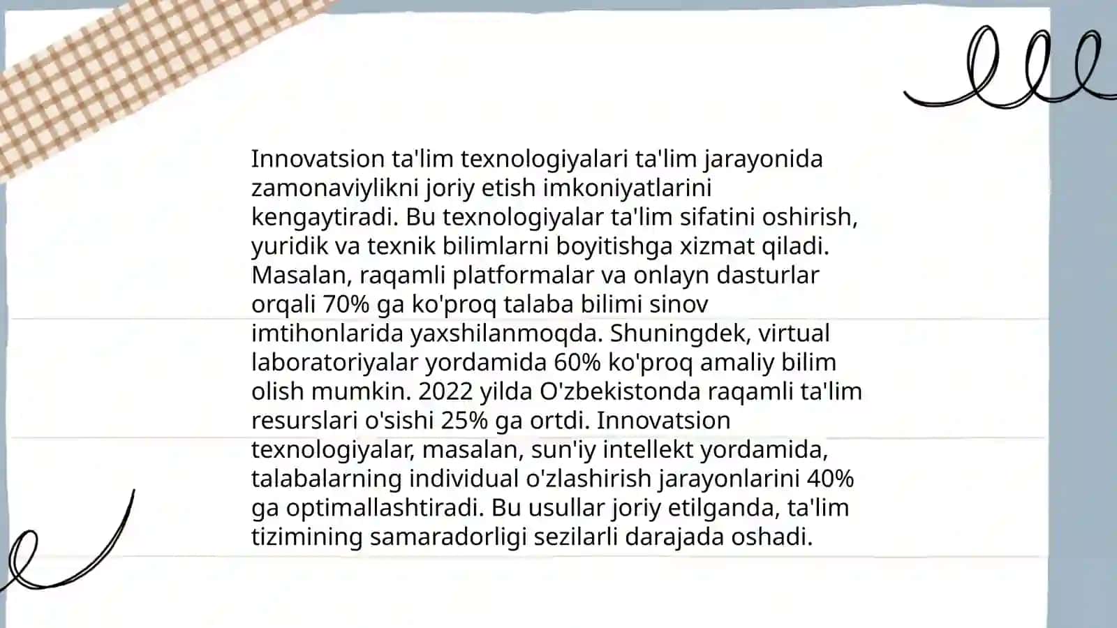 Pedagogik faoliyatni ilmiy tashkil etish 4