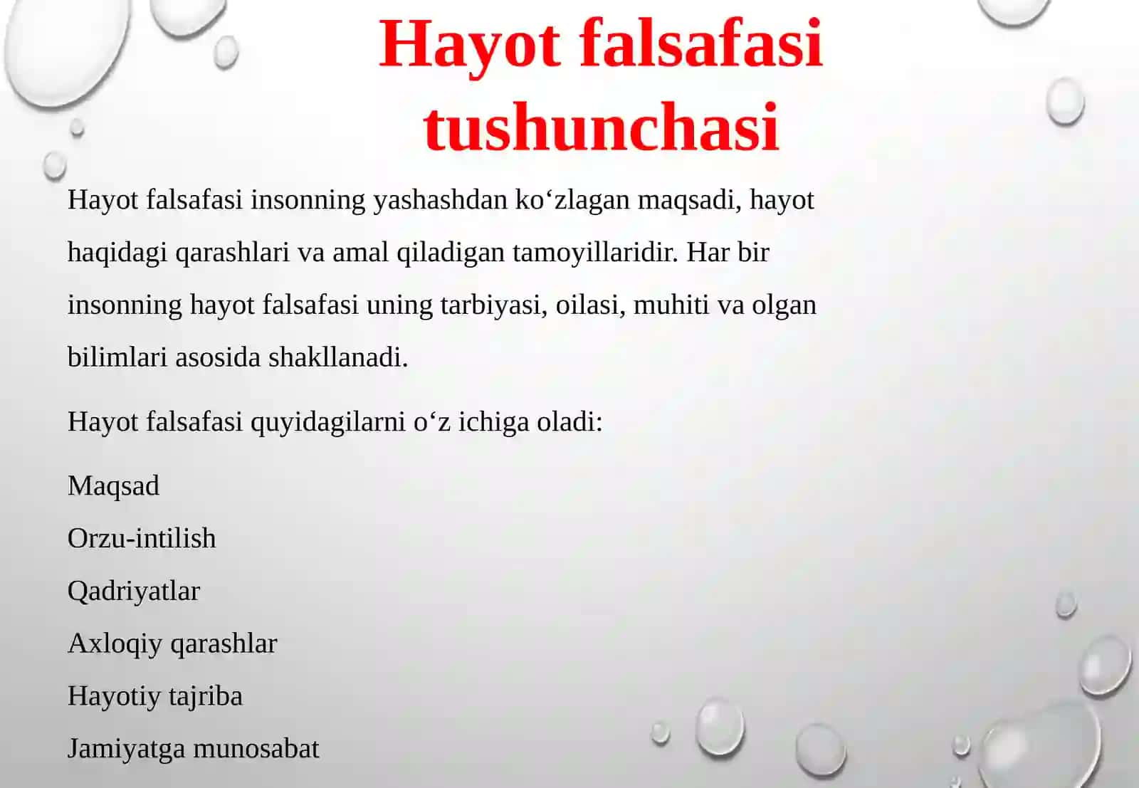 Mening hayot falsafam 4