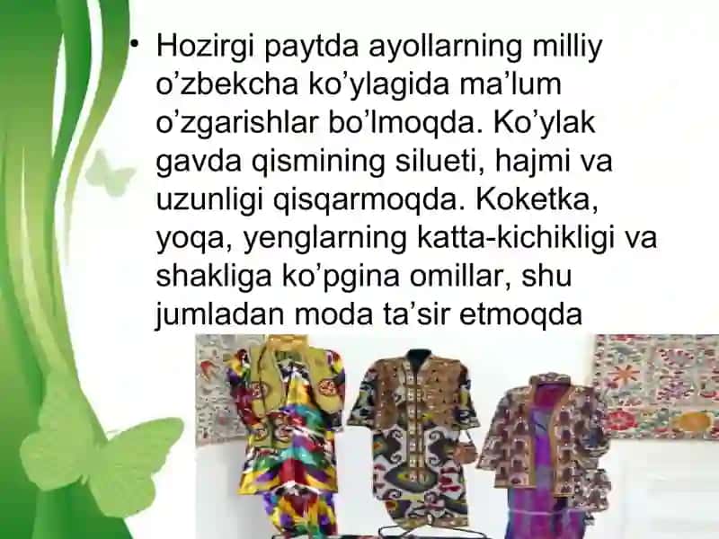 Ayollar milliy ko’ylagini loyihalash 4