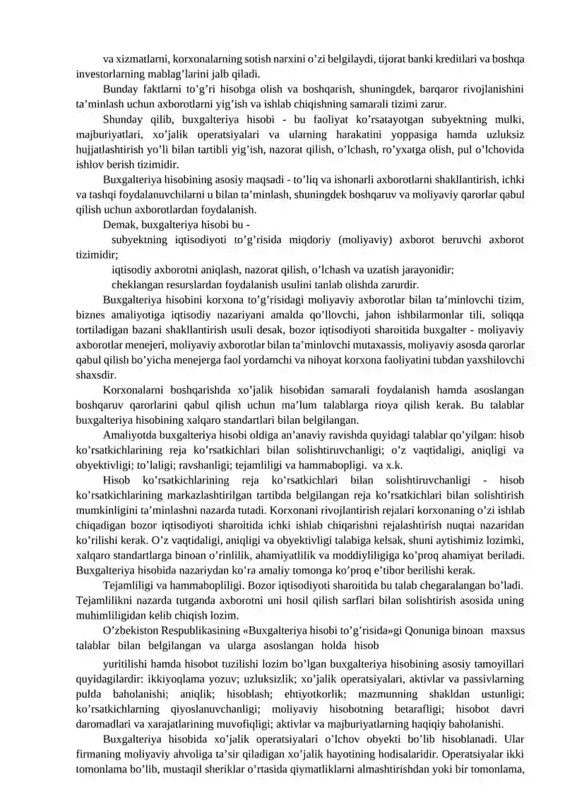 Buxgalteriya hisobining usullari va ularning tavsiflari 4