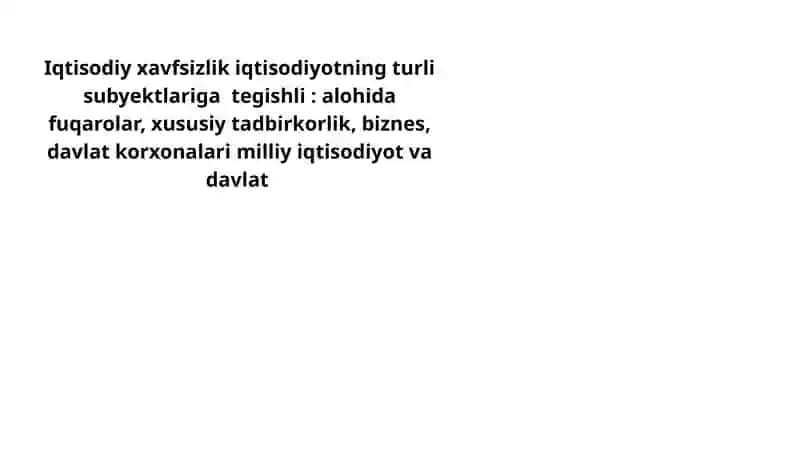 Davlatning Iqtisodiy xavfsizligini ta'minlash 4