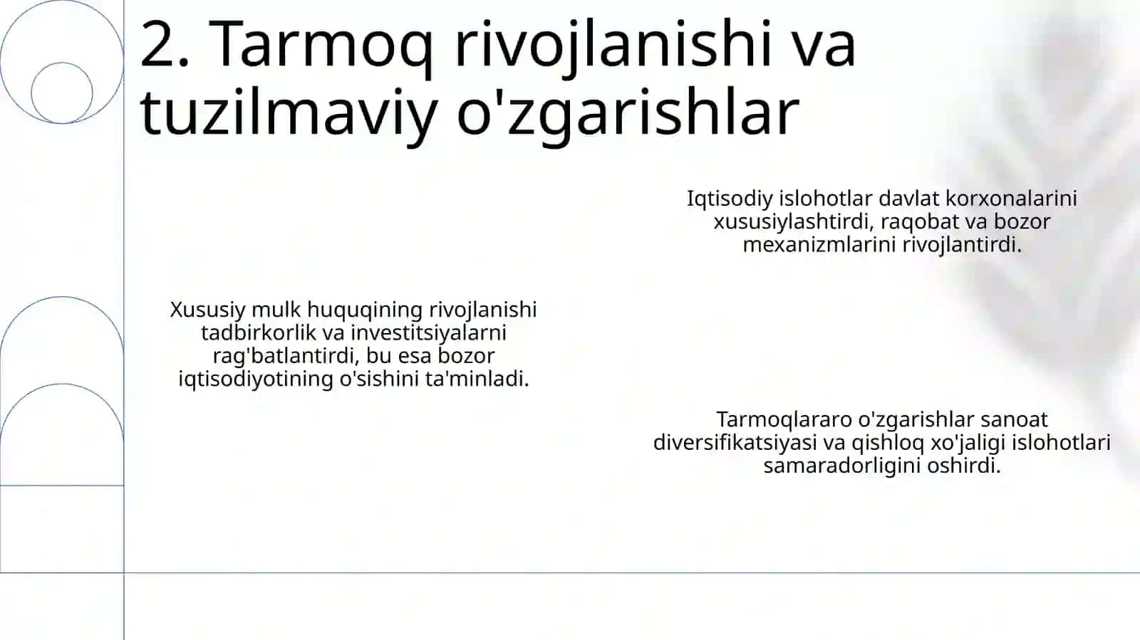 O'zbekistonda bozor iqtisodiyotlarining rivojlanishi 4