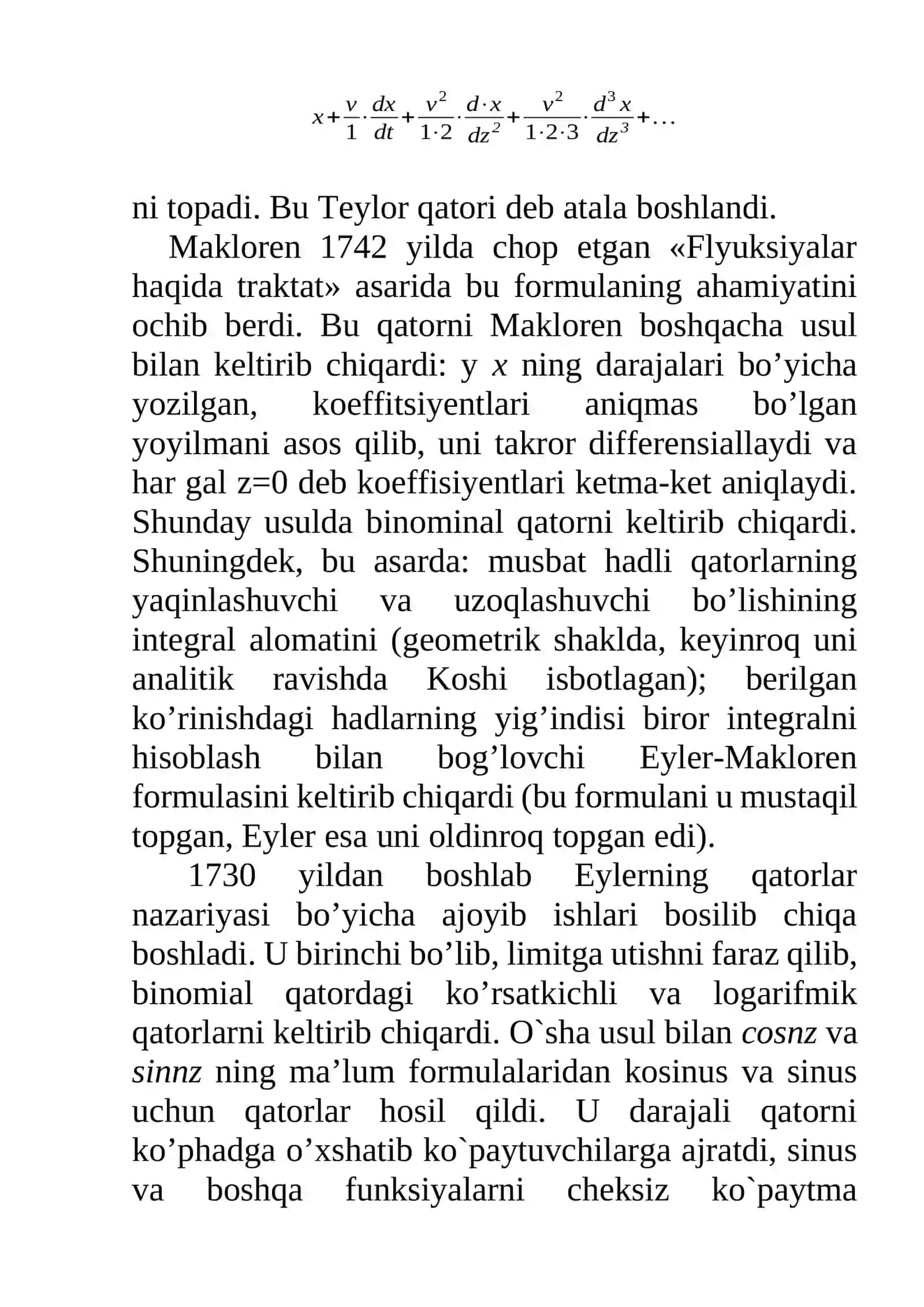 Algebradan mustaqil ish 4
