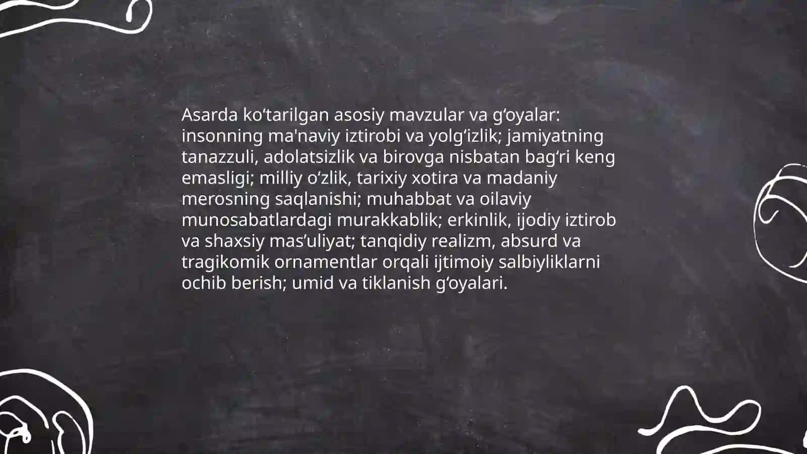 Õtkir Hoshimov "Daftar hoshiyasidagi bitiklar" 4