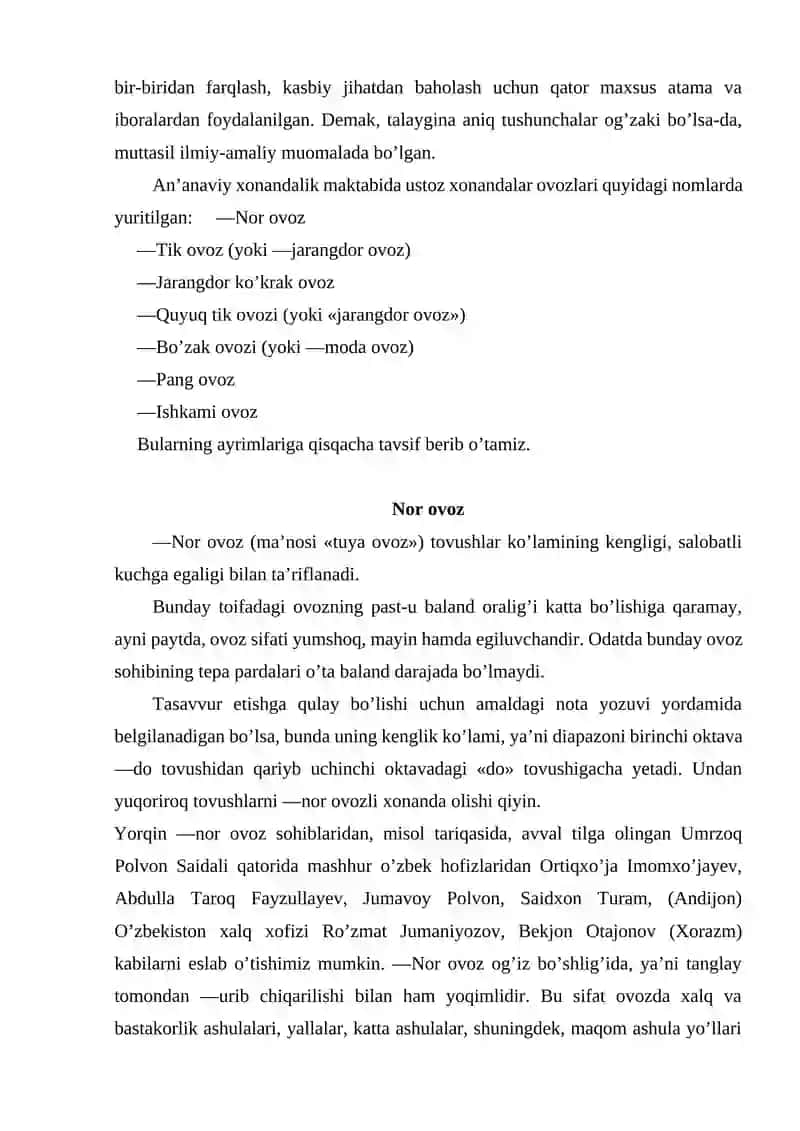 An’anaviy xonandalik kuylash maktabi shakllari 4