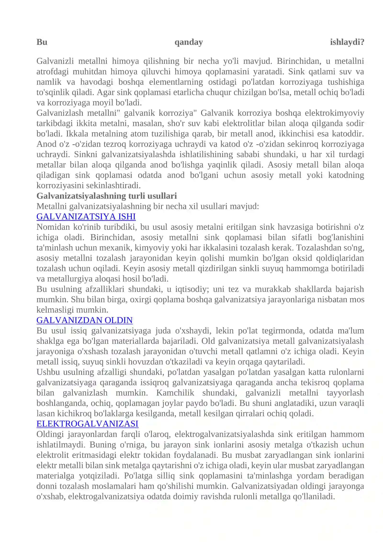 Galvanizatsiya dorivor moddalarning elektroforezi 4