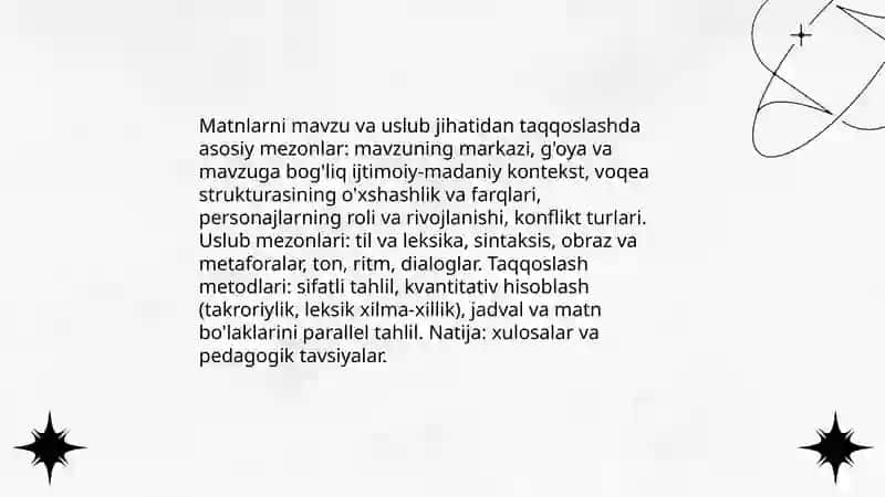 Matnni tushunishni baholashda PIRLS yondoshuvlari 4