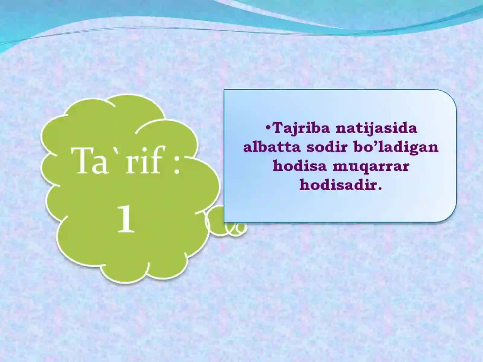 Ehtimollar nazariyasi 4