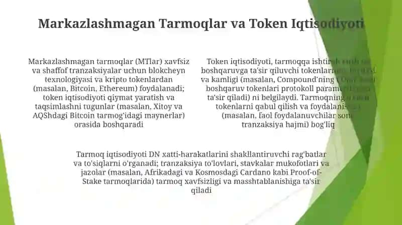 Tarmoqlar va iqtisodiyot 4