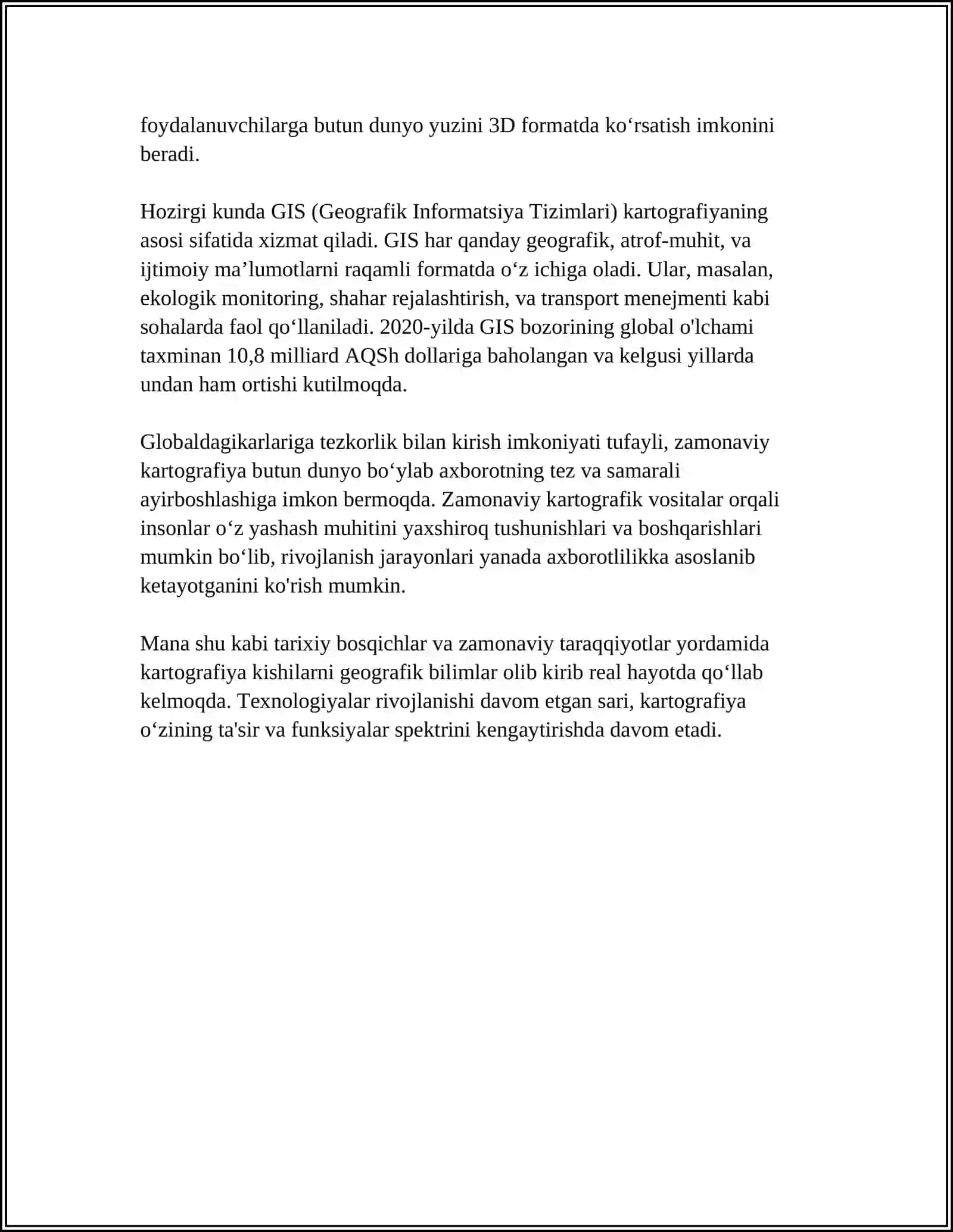 ZAMONAVIY PEREZD QURILMALARI (MAPS) 4