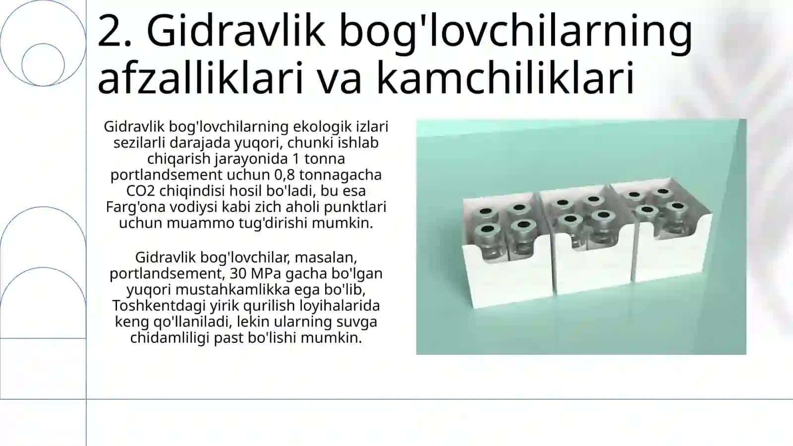 Gidravlik bogʻlovchi moddalar 4
