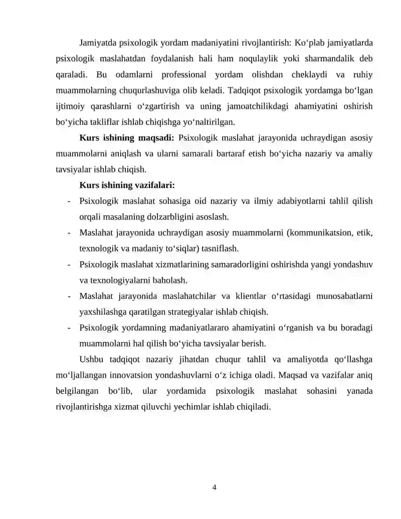 Psixologik maslaxatning umumiy muammolari 4