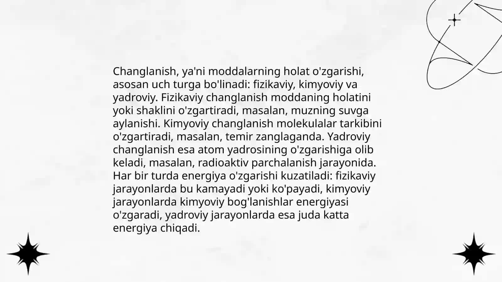 Changlanish jarayoni 4