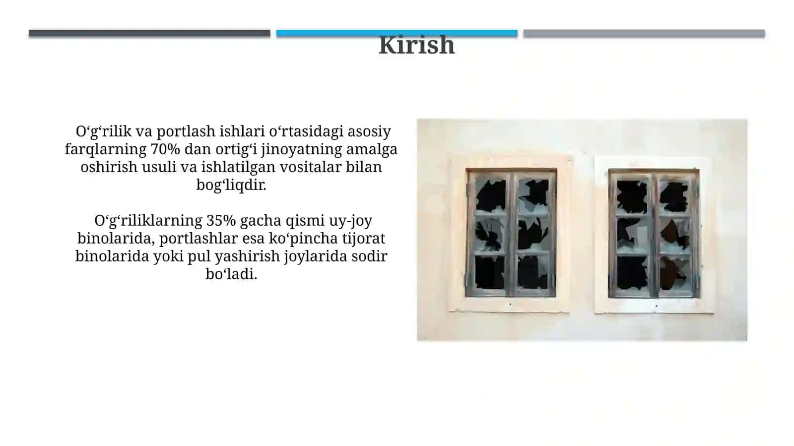 Burg‘ulash va portlatish ishlarini taqqoslash 4