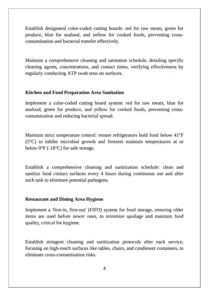 Sanitary and Hygienic Requirements in the Hotels Industry 4