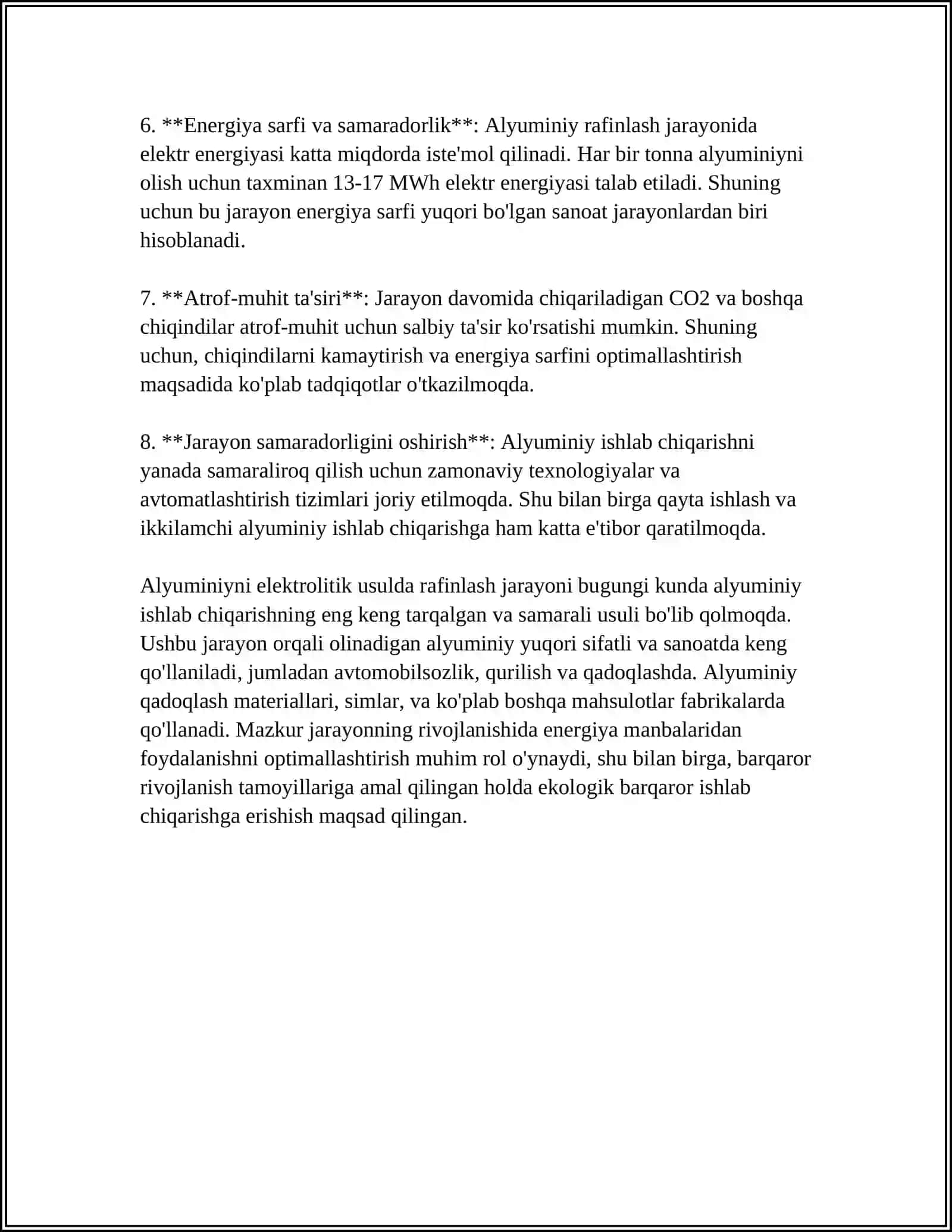 ALYUMINIYNI ELEKTROLITIK RAFINIRLASH 4