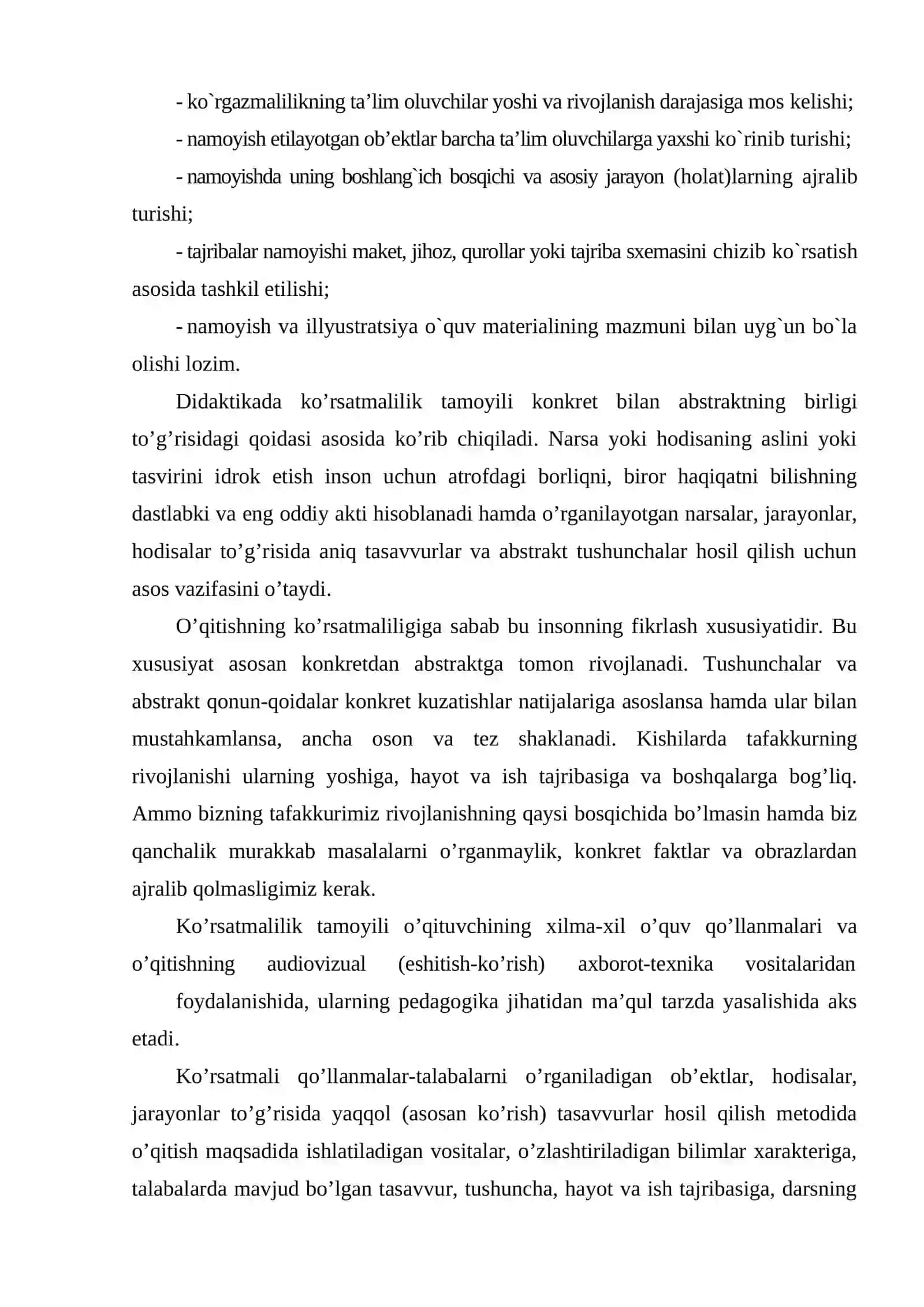 Ta’lim jarayonida ko’rgazmali vositalaridan foydalanish metodikasi 4