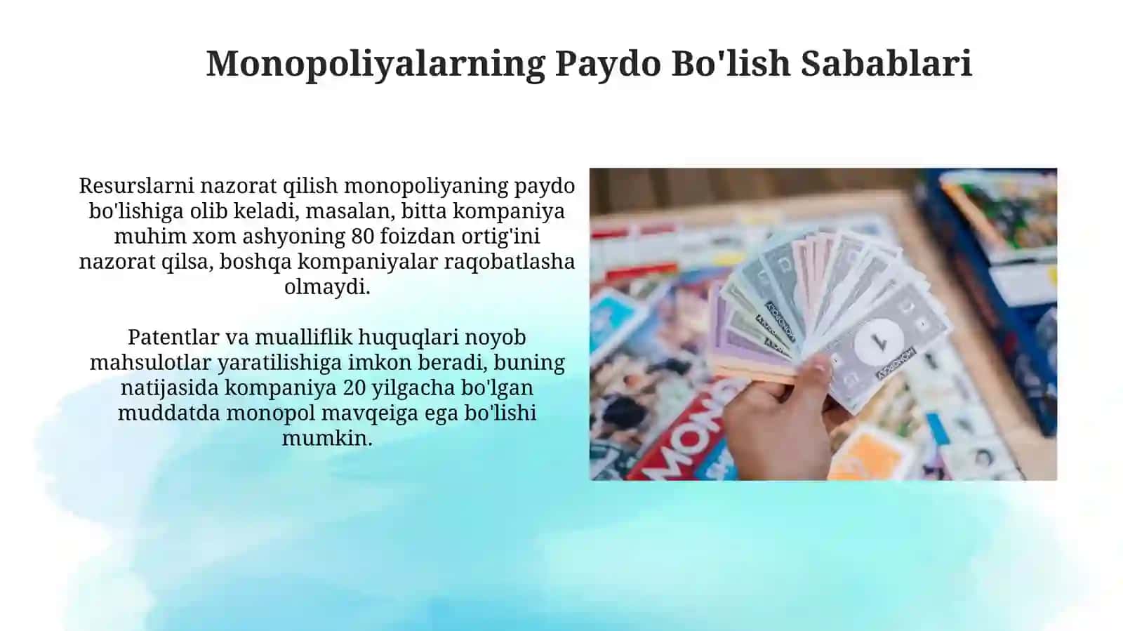 Monopoliyalar, ularning amal qilishi va tartibga solinishi xususiyatlari 4
