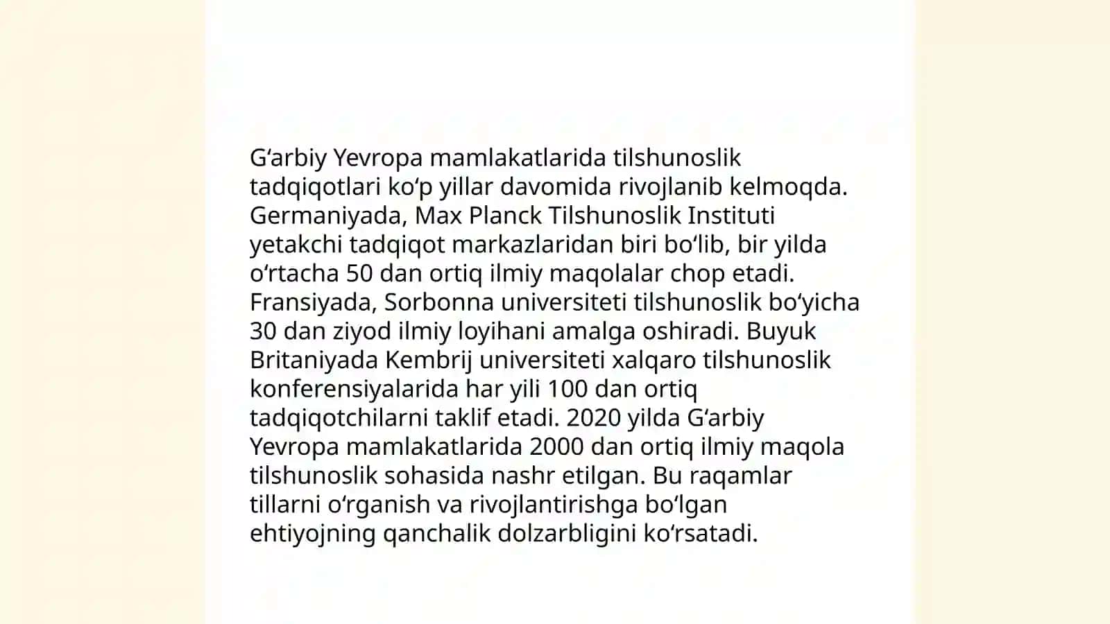 XVII-XVIII asrlarda tilshunoslikdagi o‘zgarishlar 4