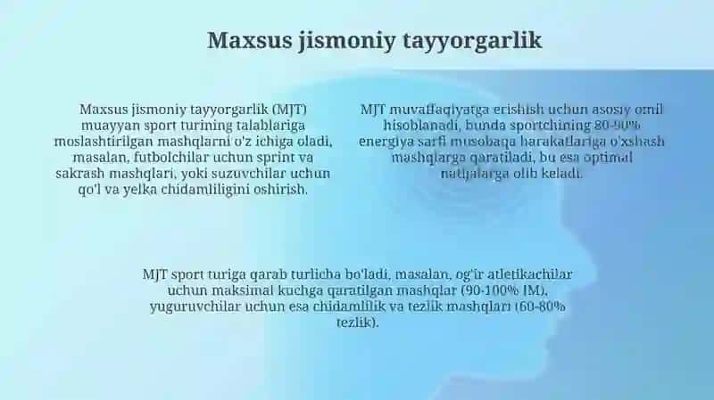 Umumiy va maxsus jismoni toyyorgarlik mashqlari 4