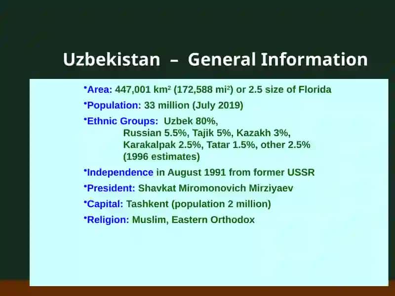 THE GEOGRAPHY, TERRITORIAL DIVISION, CLIMATE AND POPULATION OF UZBEKISTAN 4