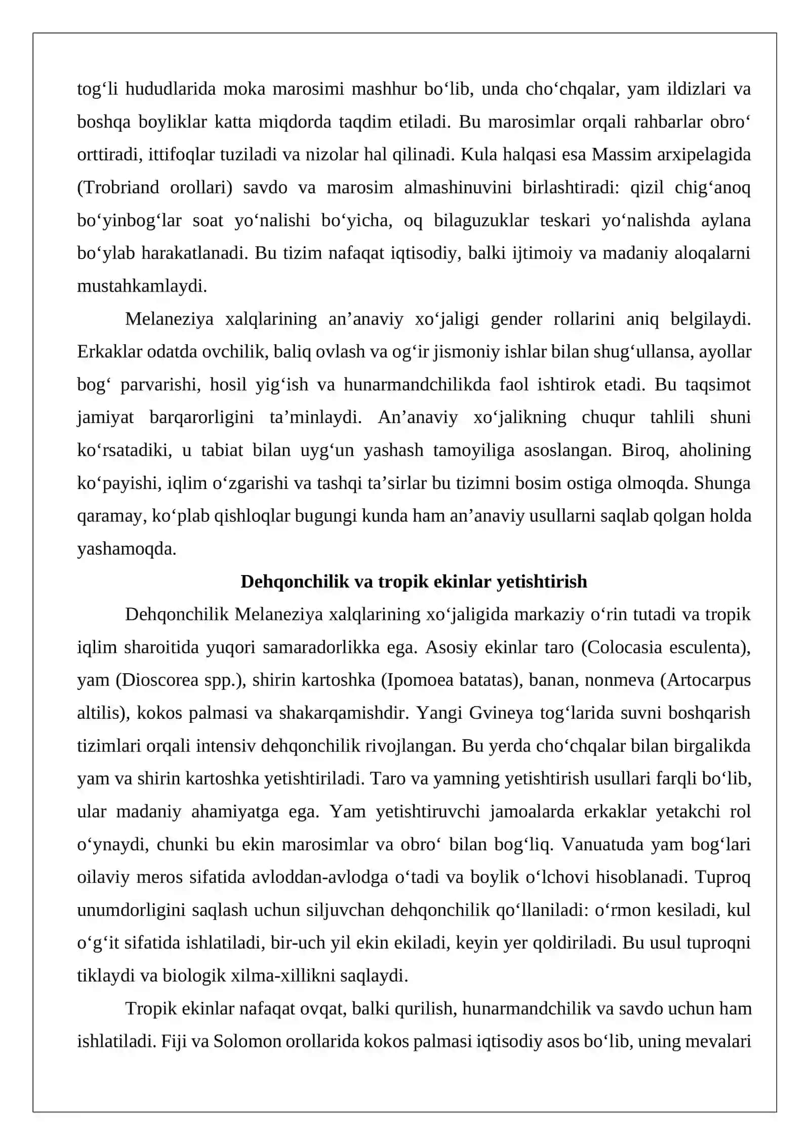 Melaneziya xalqlari xoʻjaligi va madaniyati 4